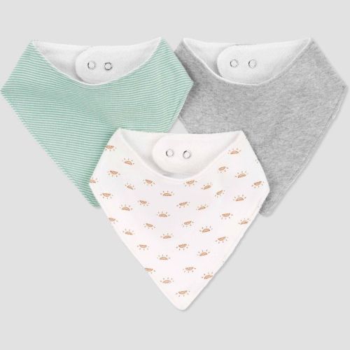 Carter's Just One By You® Baby Boys' 3pk Dino Sunset Bib - Green