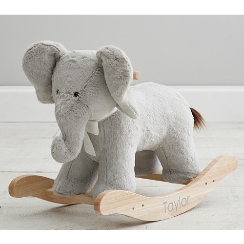 Elephant Plush Nursery Rocker