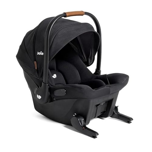 Joie Mint Latch Base-Free Infant Car Seat – Lightweight, Built-in Rigid Latch Connectors and Side-Impact Protection – No Base Installation Required, Travel-Friendly Design (Shale Dark)
