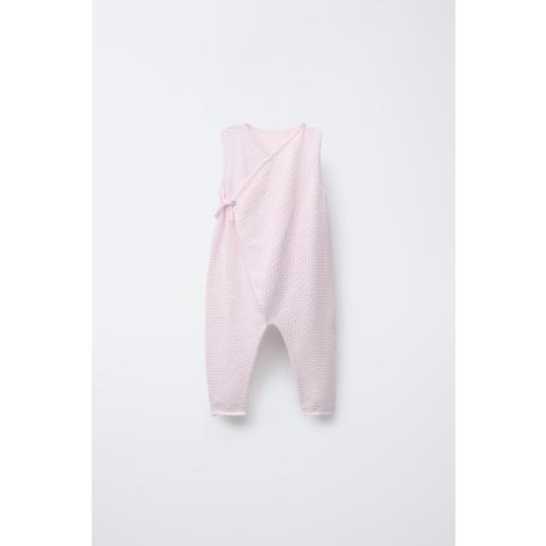 OPEN KNIT LONG JUMPSUIT - Pale pink | ZARA United States