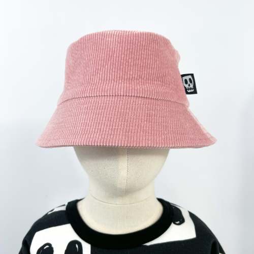 NOT SO BASIC DUSKY PINK CORD BUCKET HAT