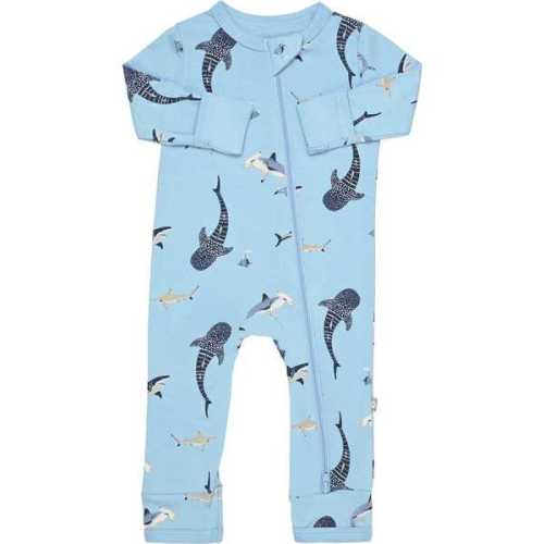 Zippered Romper, Stream Shark - Kyte Baby | Maisonette