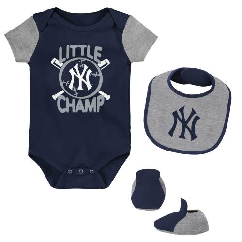 New York Yankees Newborn & Infant Dream Team Bodysuit, Hat & Footed Pants  Set - Navy/White