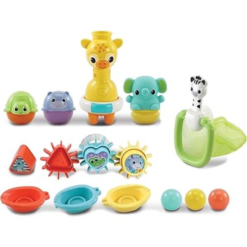 VTech 6-in-1 Bath Set - Bath Toys, Non-Electronic Bath Toys - 563003 - Multicoloured