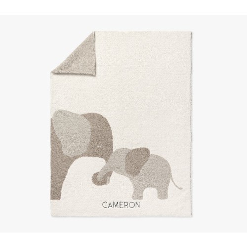 Fuzzy Elephant Baby Blanket