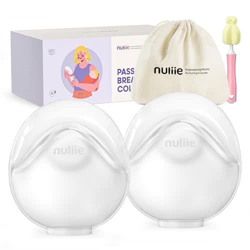 Nuliie 2 PCS Silicone Breast Milk Collectors for Breastfeeding Leak-Proof, 3oz/90ml Portable Milk Catcher, BPA-Free Soft Breast Shell, Wearable Manual Breast Pump for Newborns Essentials