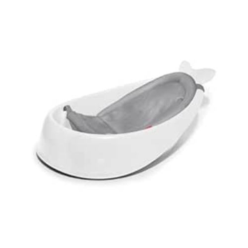 Amazon.com: Skip Hop Baby Bath Tub, 3-Stage Smart Sling Tub, Moby, White : Baby