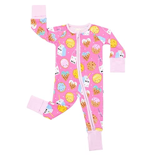Little Sleepies Pajamas for Baby Boys & Girls, Viscose from Bamboo Baby Pajamas, Snug Baby Sleeper, Toddler PJs, 2-Way Zipper