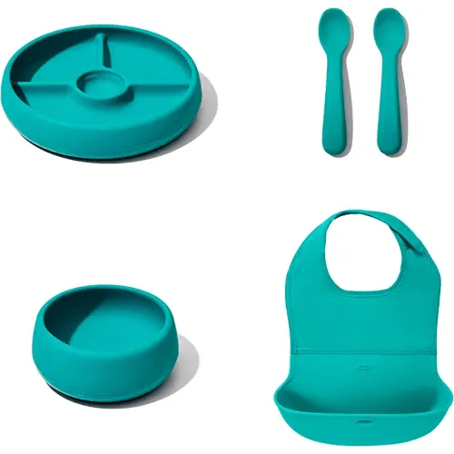 OXO TOT Silicone Feeding Gift Set - BPA and PVC Free