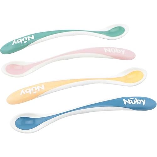 Nuby 4-Pack Hot Safe Feeding Spoons