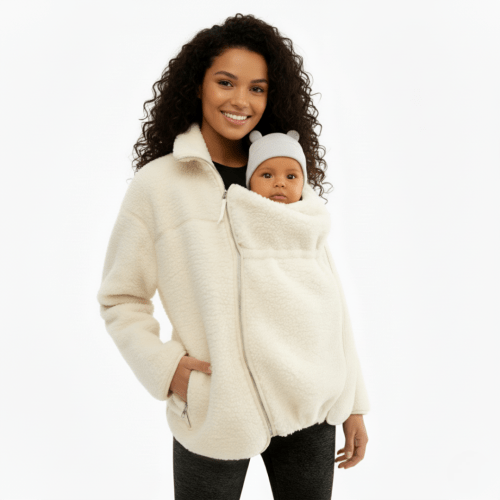 MAMA Babywearing Fleece Jacket And Vest - Green - Large