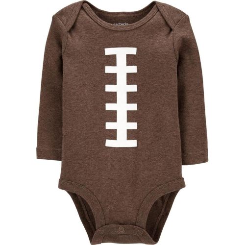 Carter's Baby Boy's Thanksgiving Football Long Sleeve Bodysuit