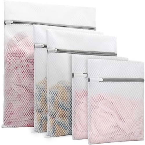 Amazon.com: Muchfun 5Pcs Durable Honeycomb Mesh Laundry Bags for Delicates | (1Large, 2Medium, 2Small)