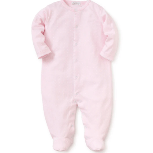 Pink/White New Kissy Dots Print Footie