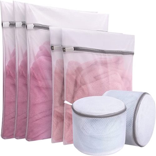 XCX Mesh Laundry Bags with Four Combinations, Laundry Bra Lingerie Mesh Wash Bags for Different Laundry Needs, Delicates Laundry Bag for Blouse, Underwear (D-7 Pack)