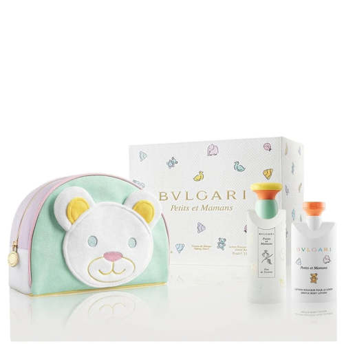 Bvlgari Petit Et Maman 3 Piece Eau de Toilette Lotion & Pouch Set