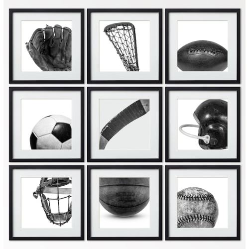 Choose From Nine Vintage Black and White Sports Prints for Your Man Cave, Man's Office, Boy's Room or Boy Nursery - Etsy