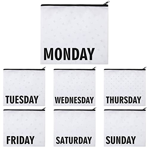 Packing Cubes for Kids and Baby Travel Organizer Pouches for Suitcases and Luggage Travel Accessories for Boys and Girls Summer Camp, Cruise, and Family Vacations, Days of Week