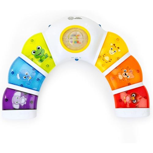 Baby Einstein Glow & Discover Light Bar Musical Toy, Activity Station, Sitting Up and Tummy Time Toy, Color and Animal Learning Toy, Infant Ages 3 Months+