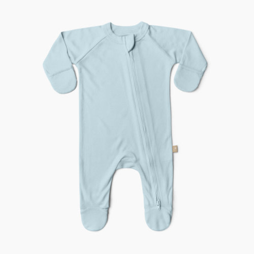 Bamboo & Organic Cotton Footie - Sky | 0-3 Mo