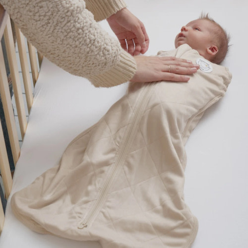 Dreamland Baby Co. Bamboo Classic Swaddle (Non-weighted) - Oat, 0-6 Months