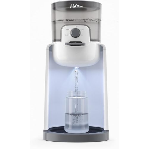 Water Warmer, HEYVALUE Baby Bottle Warmer, Formula Maker with Night Light, 4 Temperature Control & 72H Keep Warm, Detachable Tank, Instantly Dispenses Warm Water, Feed Baby More Easier and Healthier