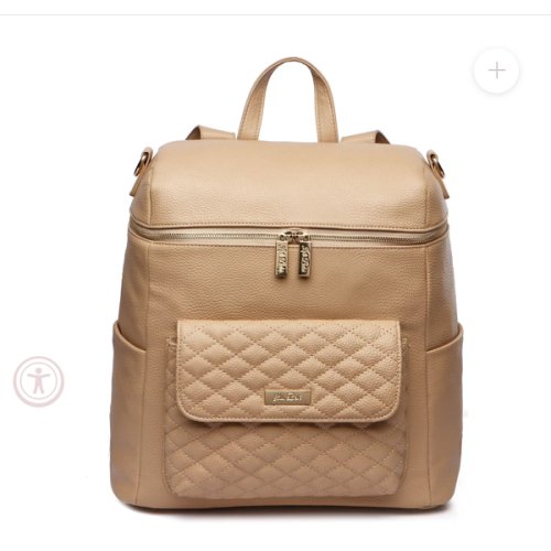 Luli Bebe’ Monaco Diaper Bag | Latte Brown