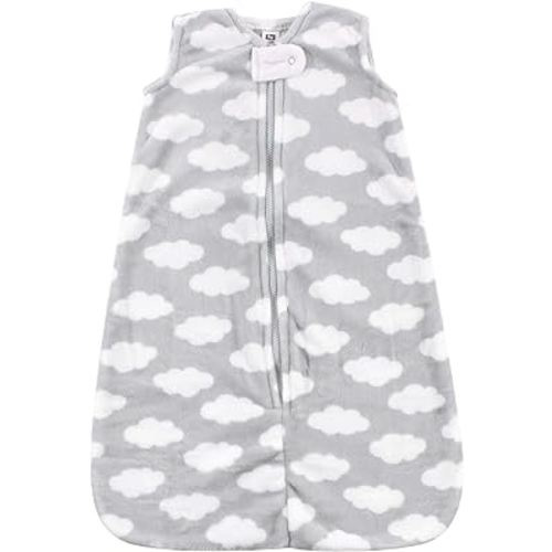 Hudson Baby Unisex Baby Plush Sleeping Bag, Sack, Blanket, Gray Clouds Plush, 18-24 Months
