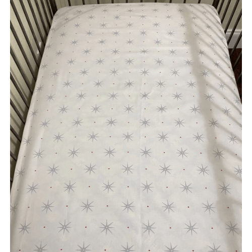 Baby Boy Americana Crib Bedding, Baby Bedding in White, Light Blue, an - Just Baby Designs