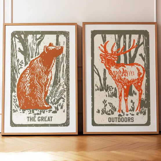 The Great Outdoors Art Print Set