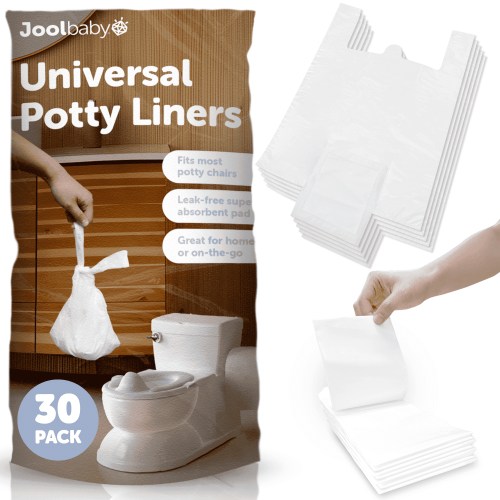 Jool Baby Disposable Potty Liners Universal Fit for Potty Chairs Super-Absorbent 30 count