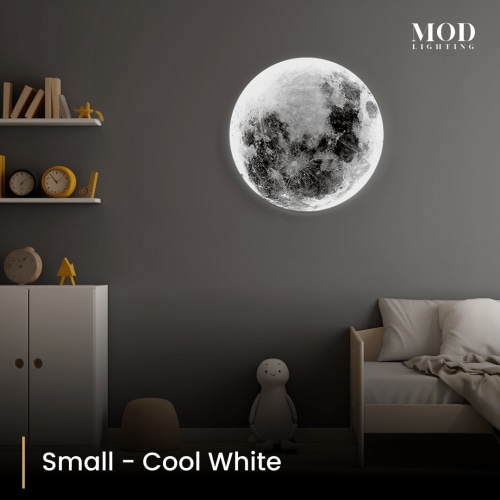 Modern Minimalistic Black Iron, LED Moon Lamp | Luna | MOD Lighting - MOD LIGHTING Cool White