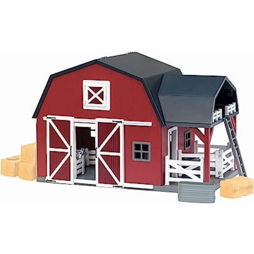 Terra By Battat - 20 Pcs Wooden Animal Barn Toy - Farm Toy Set - Pretend Play Toys For Kids and Toddlers Ages 3+