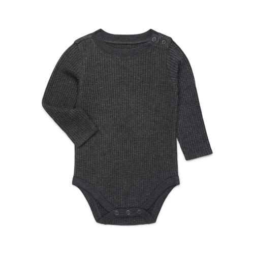 Garanimals Baby Boys Holiday Waffle Knit Bodysuit with Long Sleeves, Sizes 0-24M