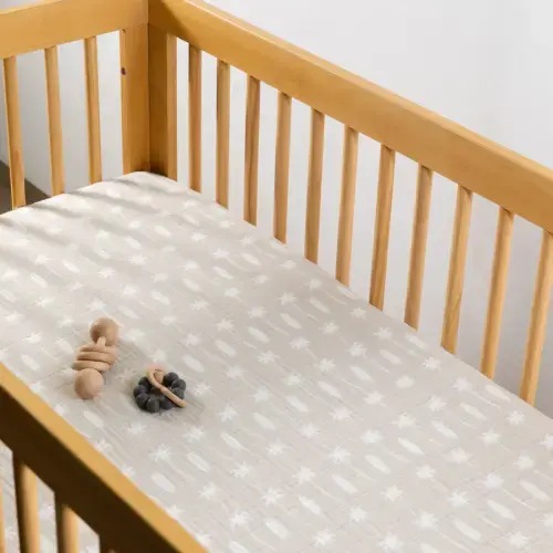 Babyletto Crib Sheet in GOTS Certified Organic Muslin Cotton