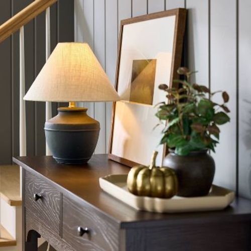 Ceramic Lamp Base Black - Threshold™ Designed With Studio Mcgee
