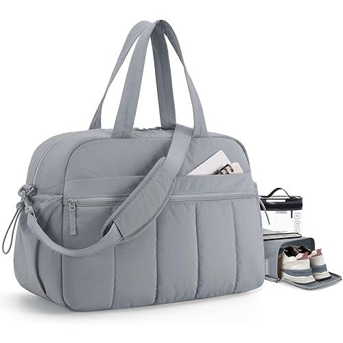 BAGSMART Gym Bag for Women, Duffle Bag for Travel with Wet Pocket, Lightweight Carry on Weekender Duffel, Water Resistant