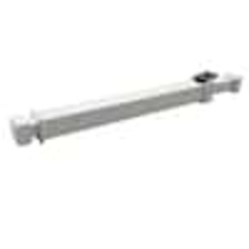 IDEAL SECURITY 10.6 in. to 16.625 in. White Adjustable Window Security Bar with Child-Proof Lock for Ventilation BK112W