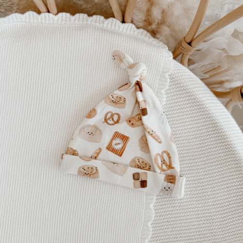 Knotted Cotton Beanie - Patisserie