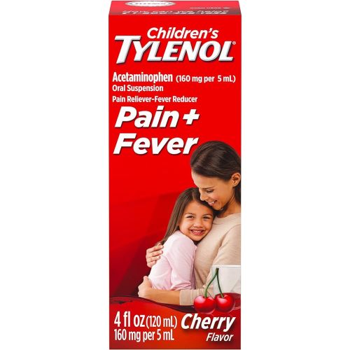 Tylenol Children's Oral Suspension Medicine with Acetaminophen, Cherry, 4 Fl Oz