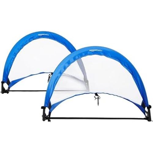 Amazon Basics Portable Pop Up Soccer Goal Set