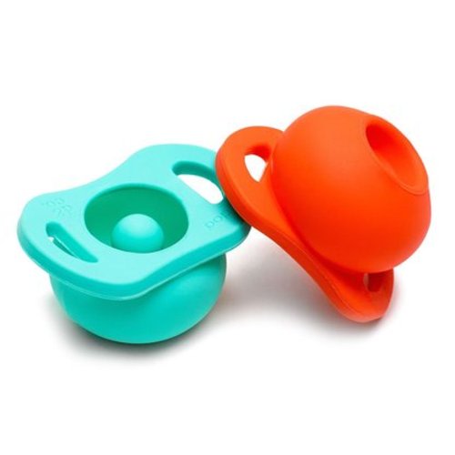 The Pop® Pacifier Twin-Pack, Coral/Teal