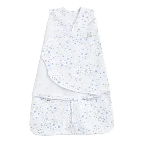 Cotton Swaddle Midnight Moons Blue S | HALO