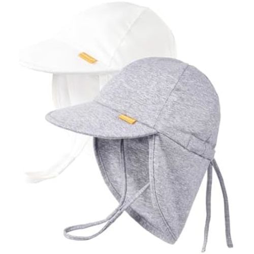 FURTALK Baby Sun Hat UPF 50+ Sun Protective Outdoor Adjusrtable Cotton Beach Hats for Unisex Baby
