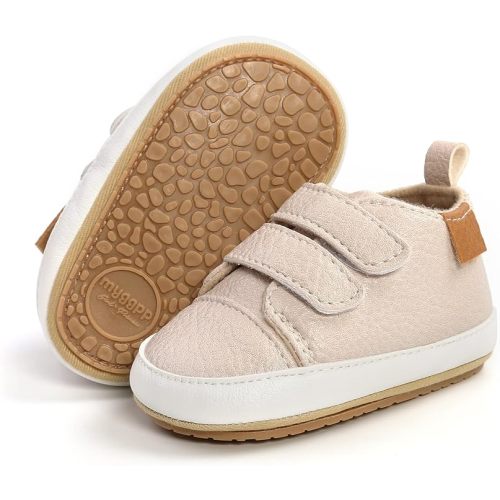 RVROVIC Baby Boys Girls Anti-Slip Sneakers Soft Ankle Boots Toddler First Walkers Newborn Crib Shoes