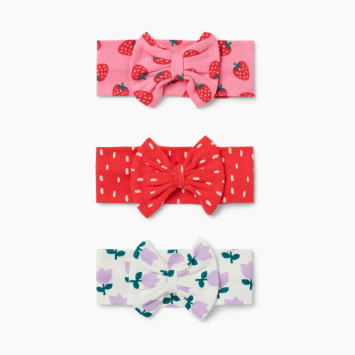 Small Story 3 Pack Headbands - Berry Cute, 0-6 M