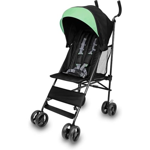 Ingenuity: ity by Ingenuity Smooth Stroll Convenience Stroller, Lightweight, with Aluminum Frame, Large Seat Area, 2 Position Recline, Extra Large Storage Basket – for Travel