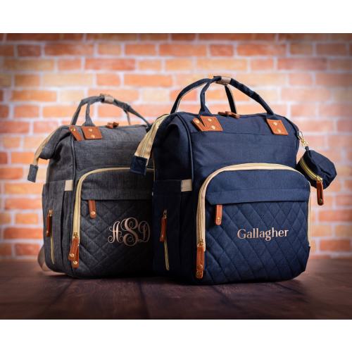 Personalized Diaper Bag Backpack Gift for Mom, Diaper Backpack for Baby Boy and Girl, Baby Shower Gift, New Mom Gift, Newborn Gift Bag
