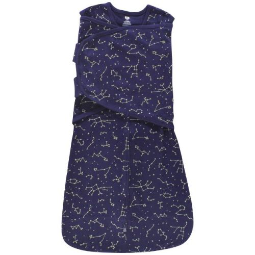 Hudson Baby Convertible Swaddle Sleep Sack, Navy Constellation, 3-9 Months