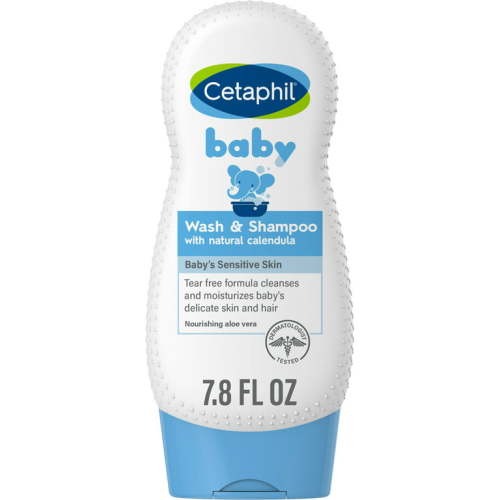 Cetaphil Baby Wash & Shampoo with Organic Calendula, 7.8 fl oz